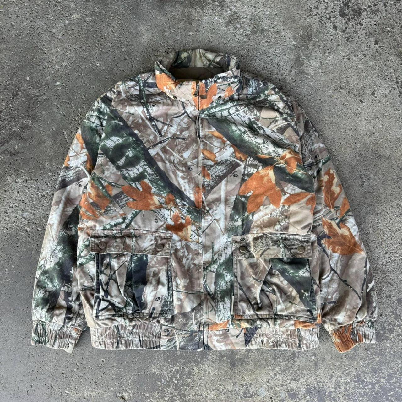 Carhartt WIP Mens Denby Reversible Jacket Camo Combi Orange