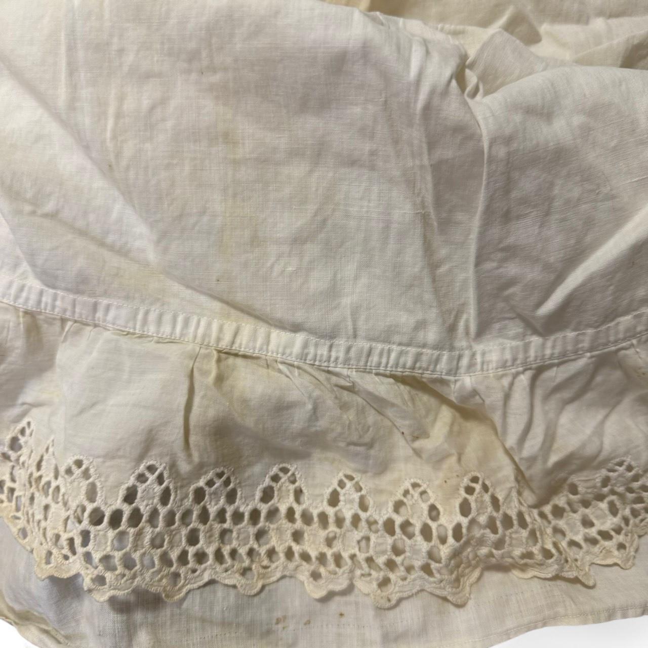 Vintage Women's Skirt - White/Cream - XL – Cream … - image 7