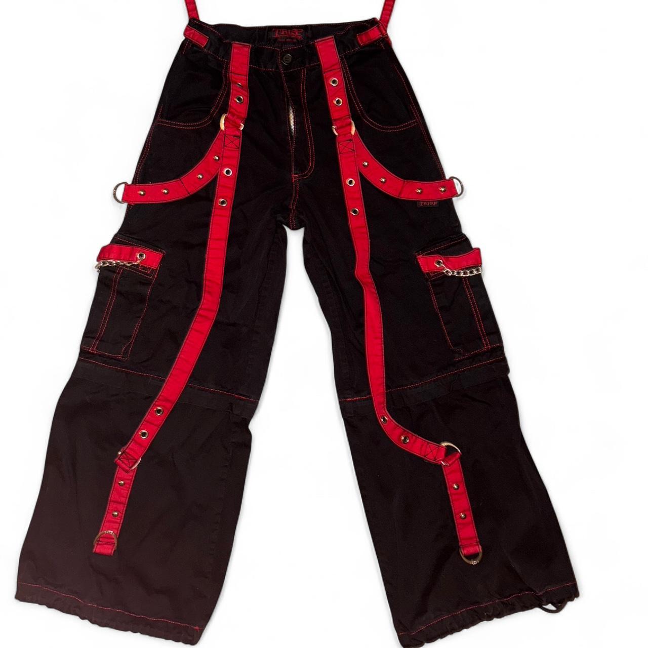 Vintage 90s Tripp NYC Gothic Rave Zipper Pants Size: | Depop