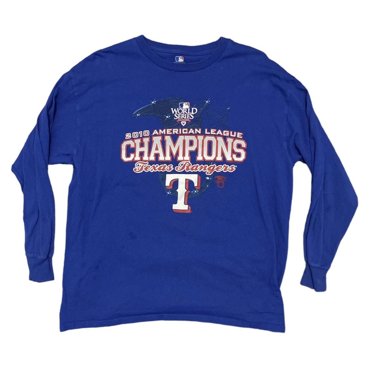 Blue 2011 Texas Rangers American League Champions - Depop