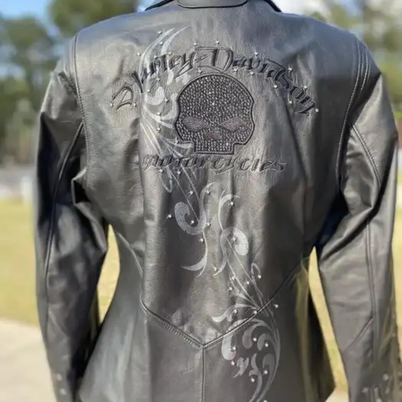 Harley davidson clearance womens skull jacket