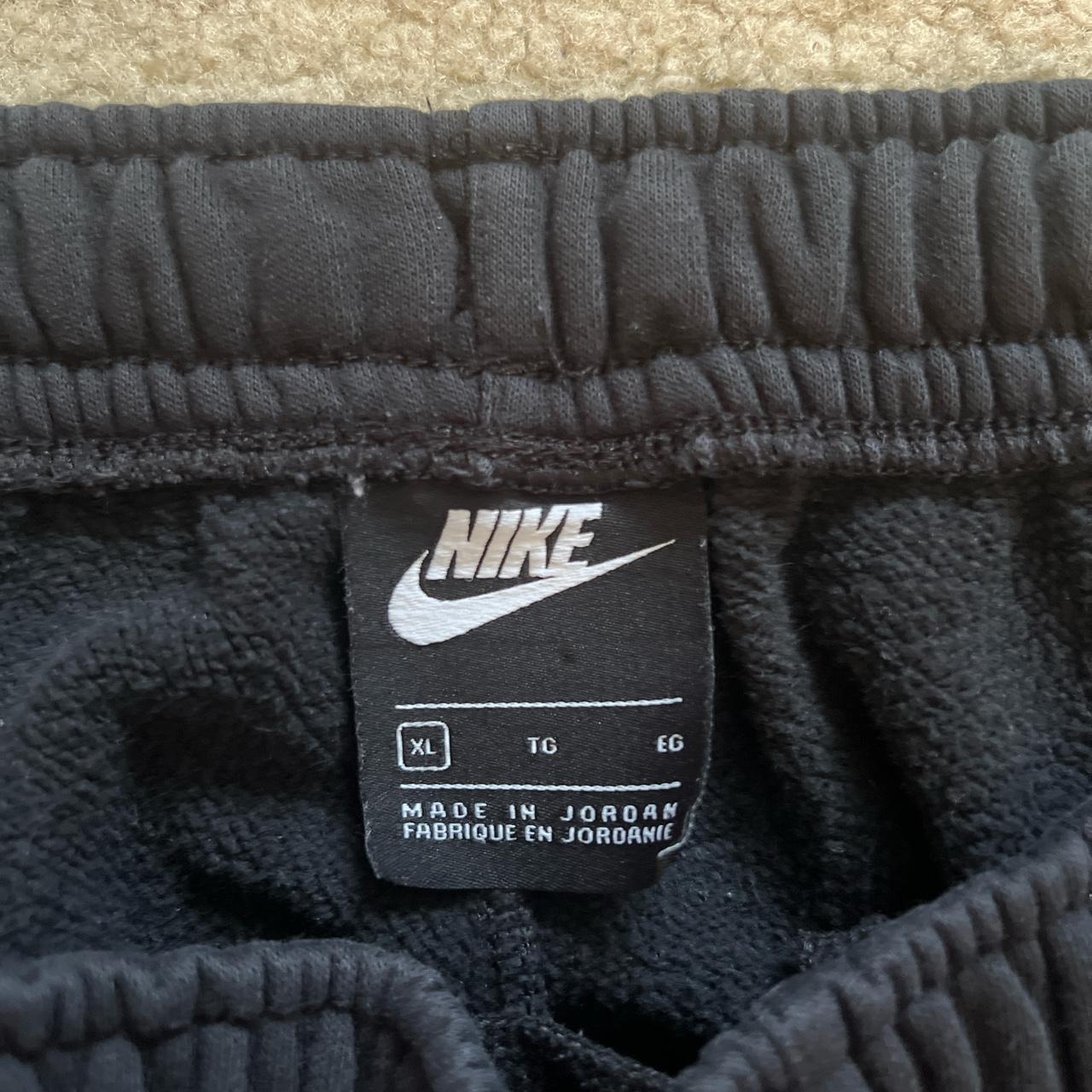 XL Black Nike sweatpants (cuffed bottoms), never... - Depop