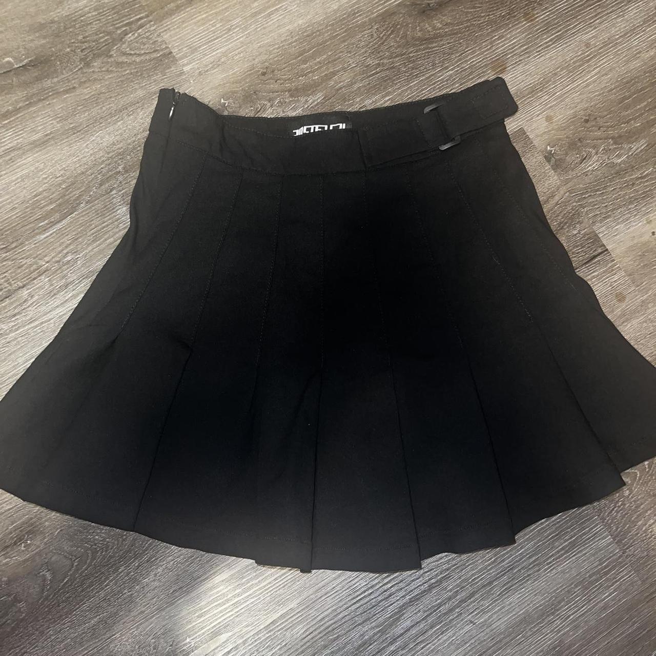 Dolls Kill Women's Black Skirt Depop