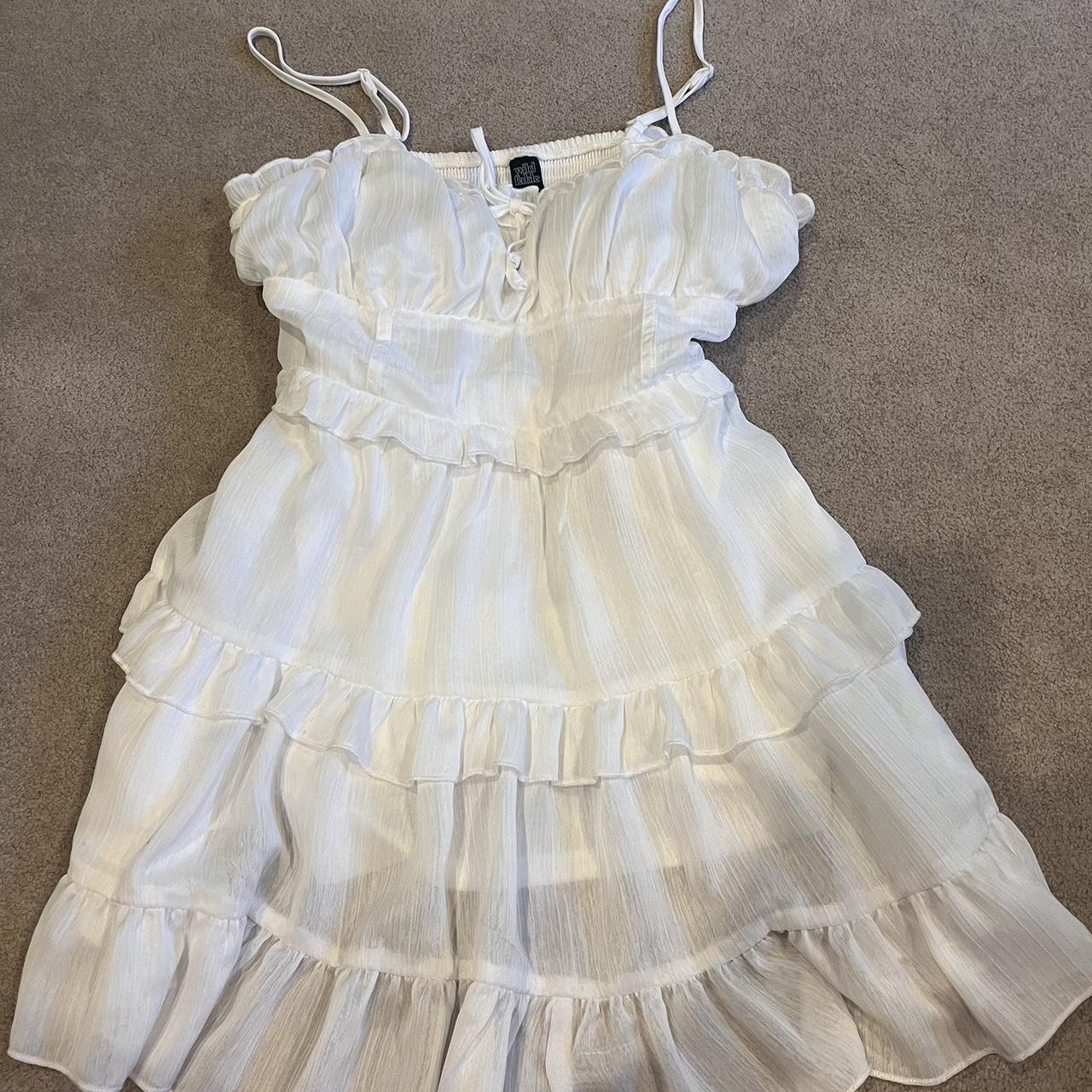 white layer wild fable dress size M - Depop