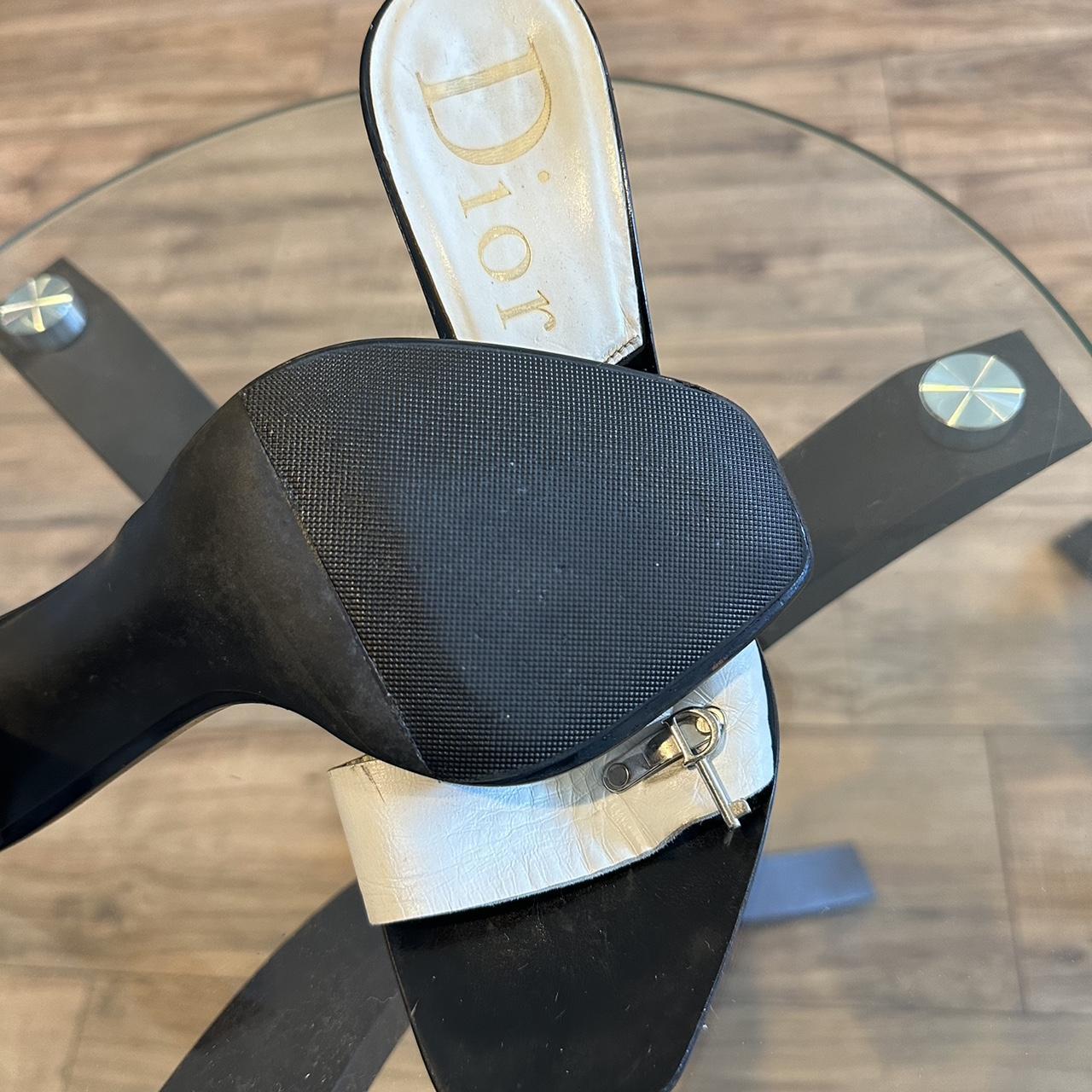 Dior Lock & Key Mules Size 36.5 fit 37/ US 6.5 fit | Depop