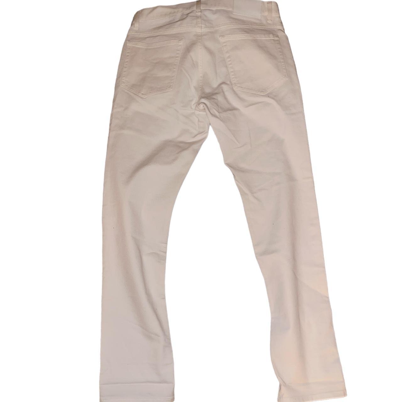 Theory Men's Cream Jeans Depop