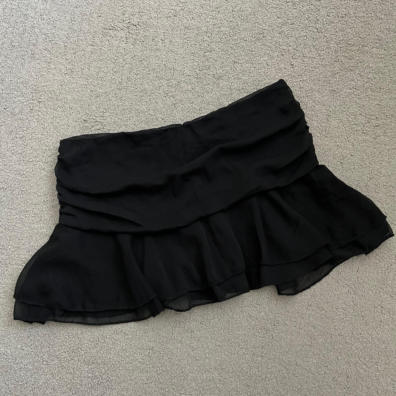 ★EXPIRED GIRL★ Frill Mini Skirt BLACK EGSK4D002BK0 Ladies Ruffle Frill Mini Layered Skirt Short Pleated Punk