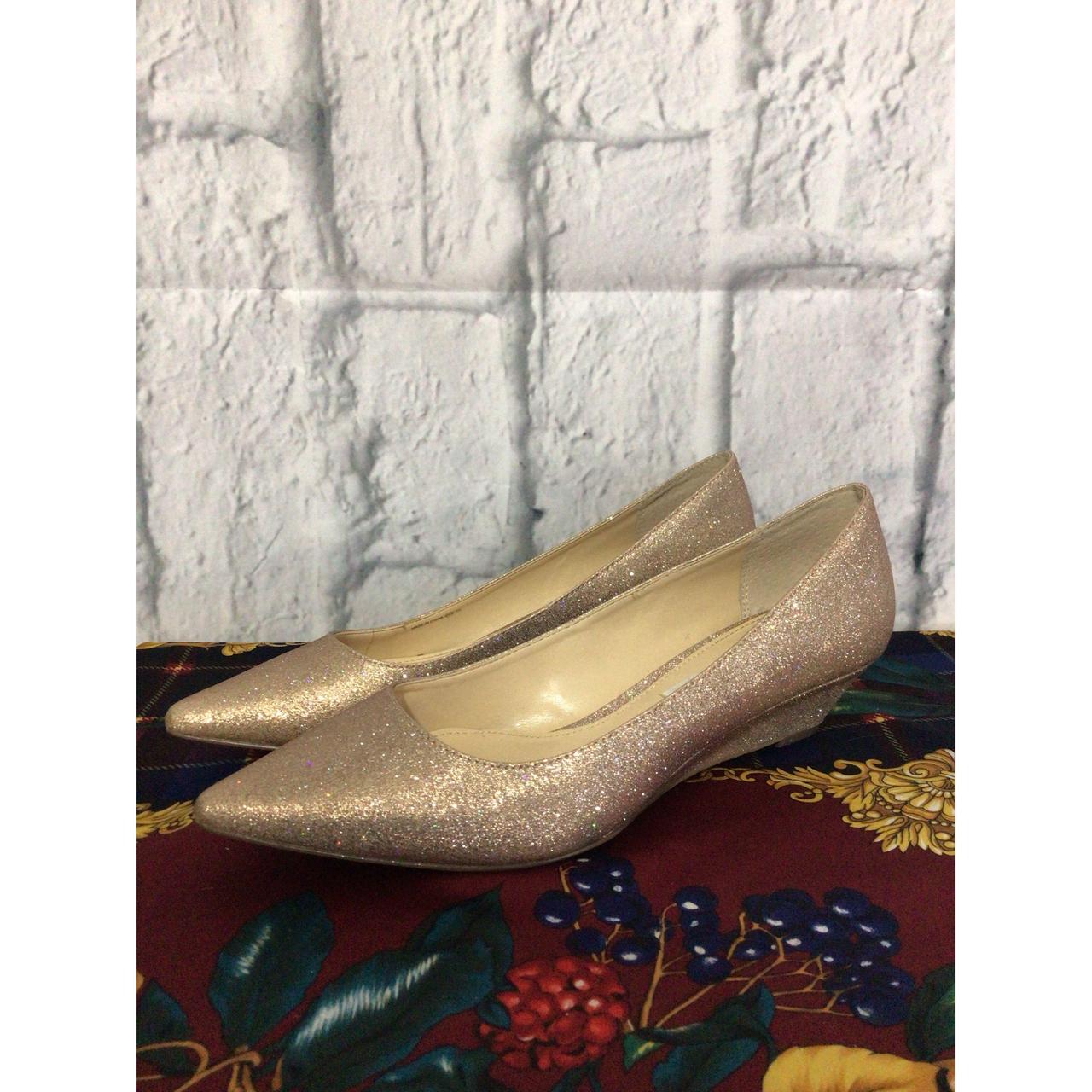nina silver wedge shoes