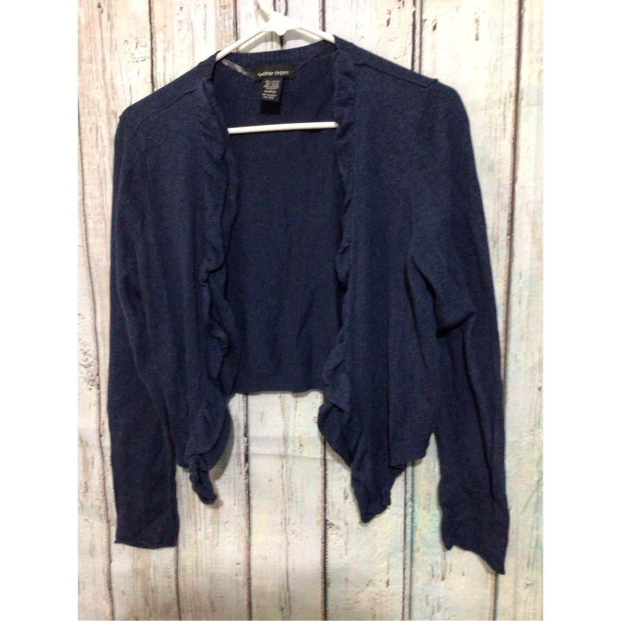 Blue on sale shrug sweater