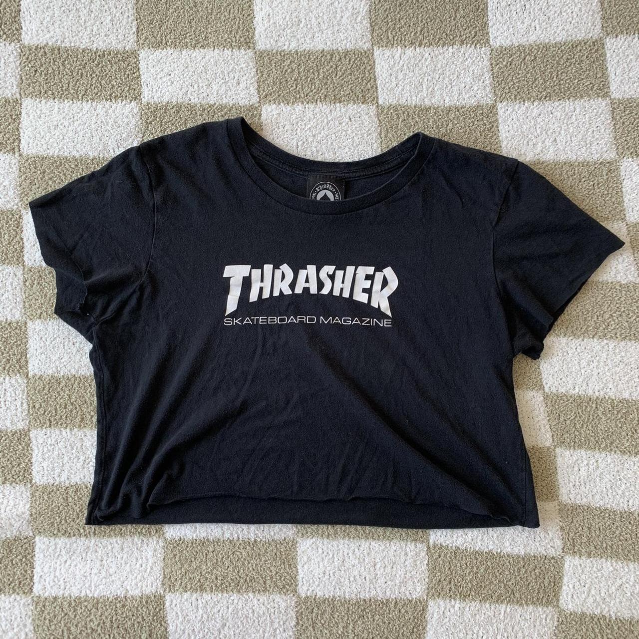 Thrasher Crop Tee — size M - Depop