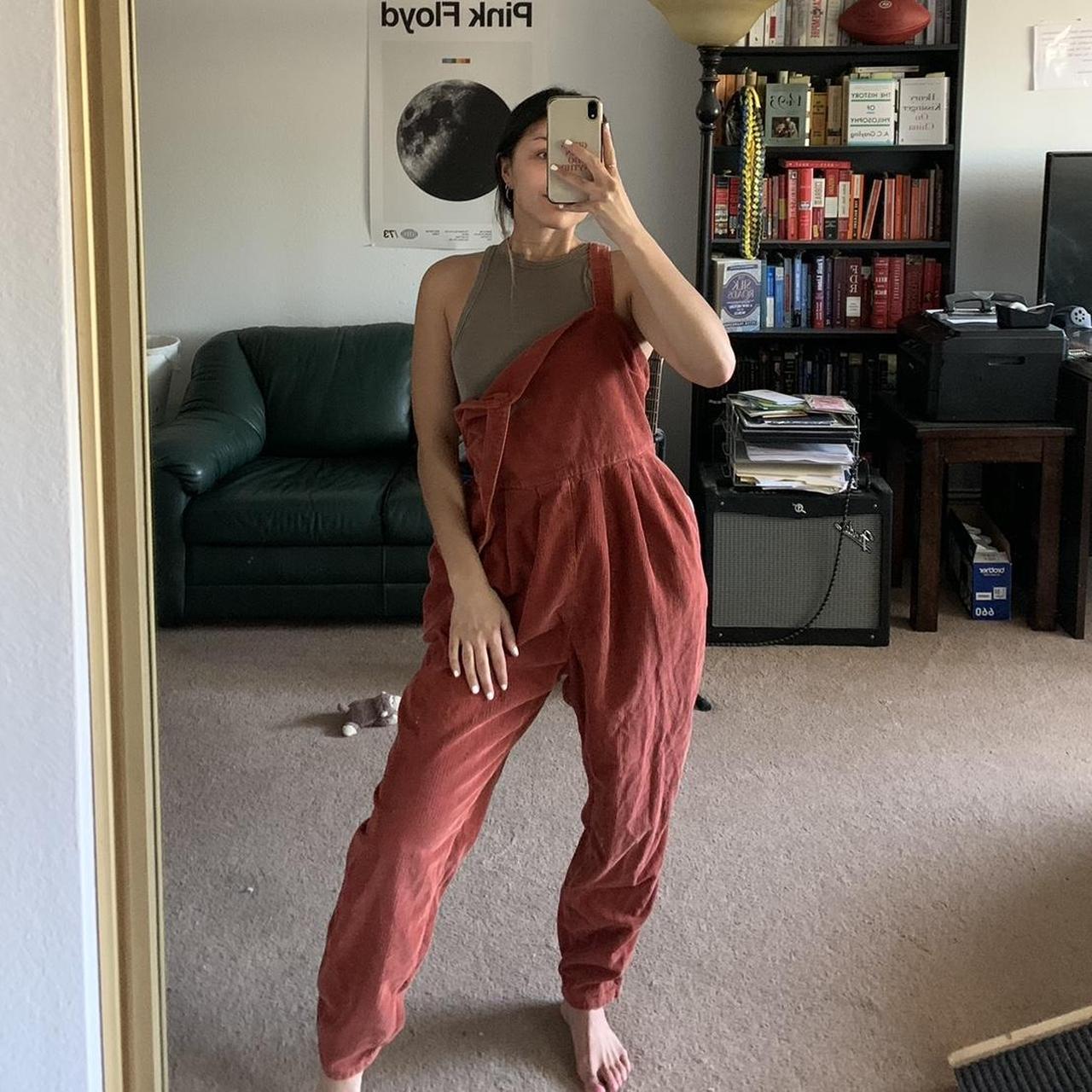 Free People Corduroy Overalls Size Small Rust Depop Free People Corduroy Overalls Size Small Rust Depop