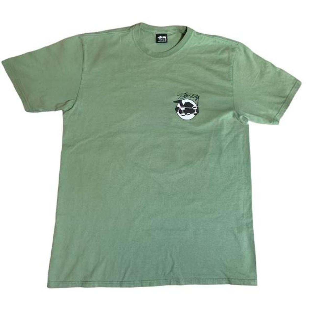 Stussy Skateman T-Shirt Stüssy Skate Man jade green... - Depop