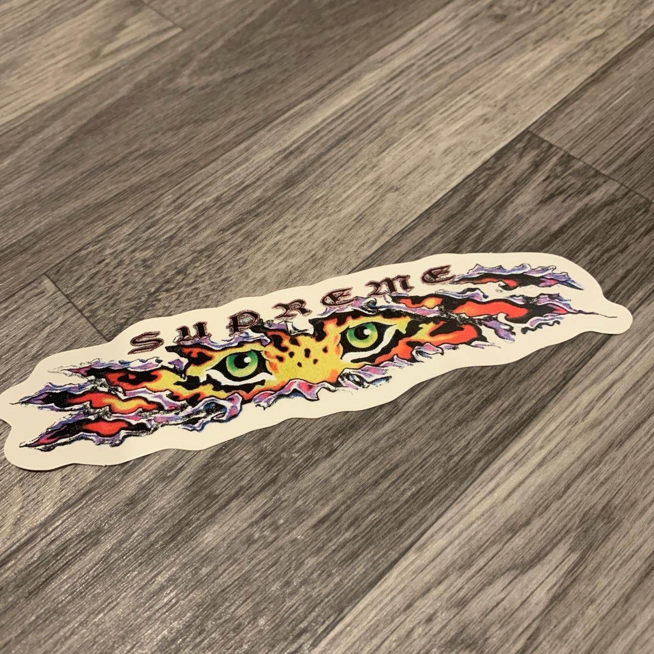 Supreme tiger clearance sticker