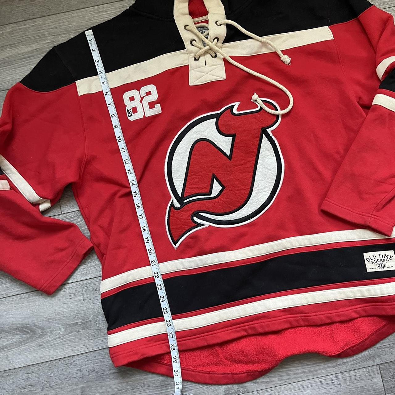 New Jersey Devils hockey jersey hoodie, size XL! - Depop