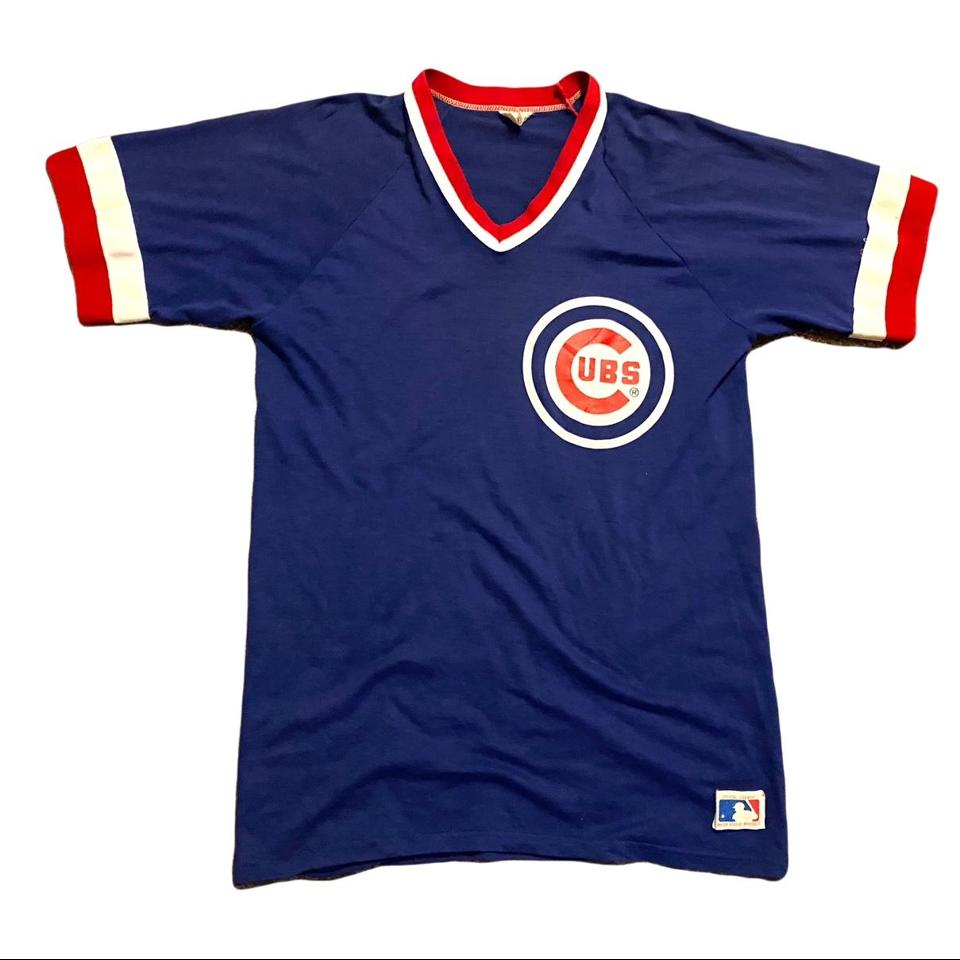 Vintage Chicago Cubs 3/4 Sleeve Shirt Youth Boys - Depop