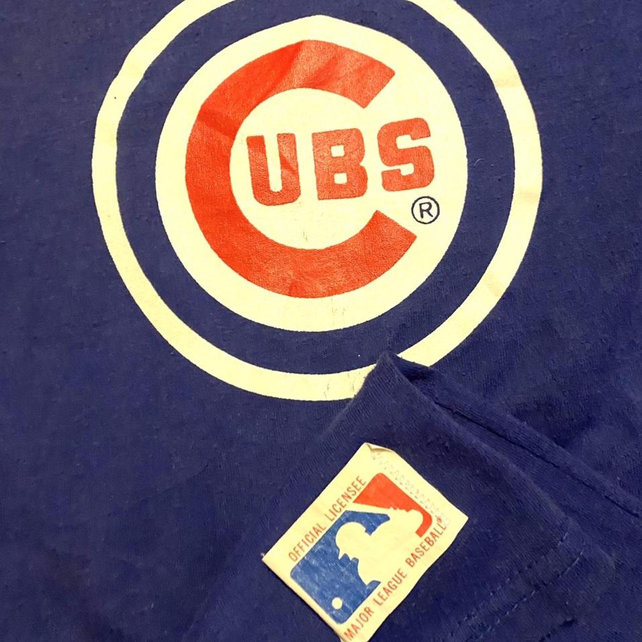 Vintage Chicago Cubs 3/4 Sleeve Shirt Youth Boys - Depop