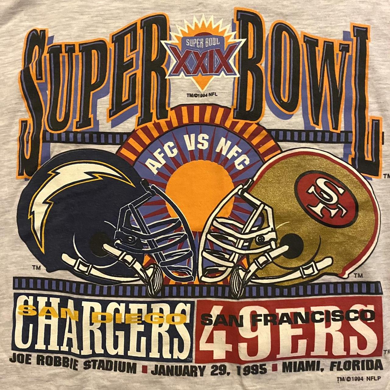 Vintage 1995 Super Bowl Sweatshirt. San Diego - Depop