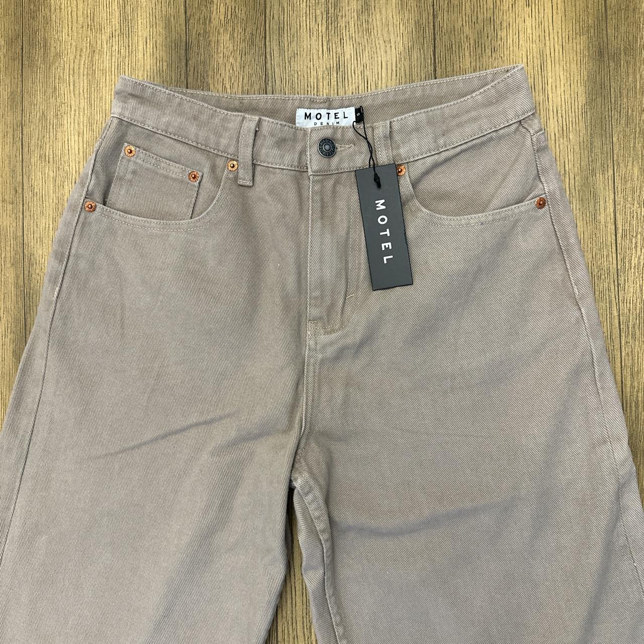 motel rocks parallel jeans in burnt olive (never... Depop