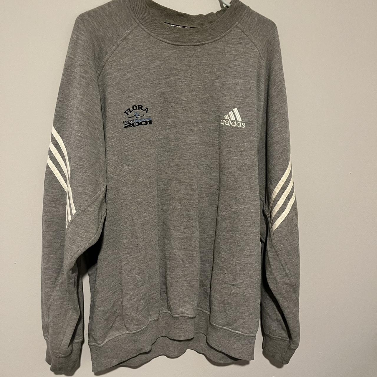 Vintage 2001 Adidas Sweatshirt - Flora London... - Depop