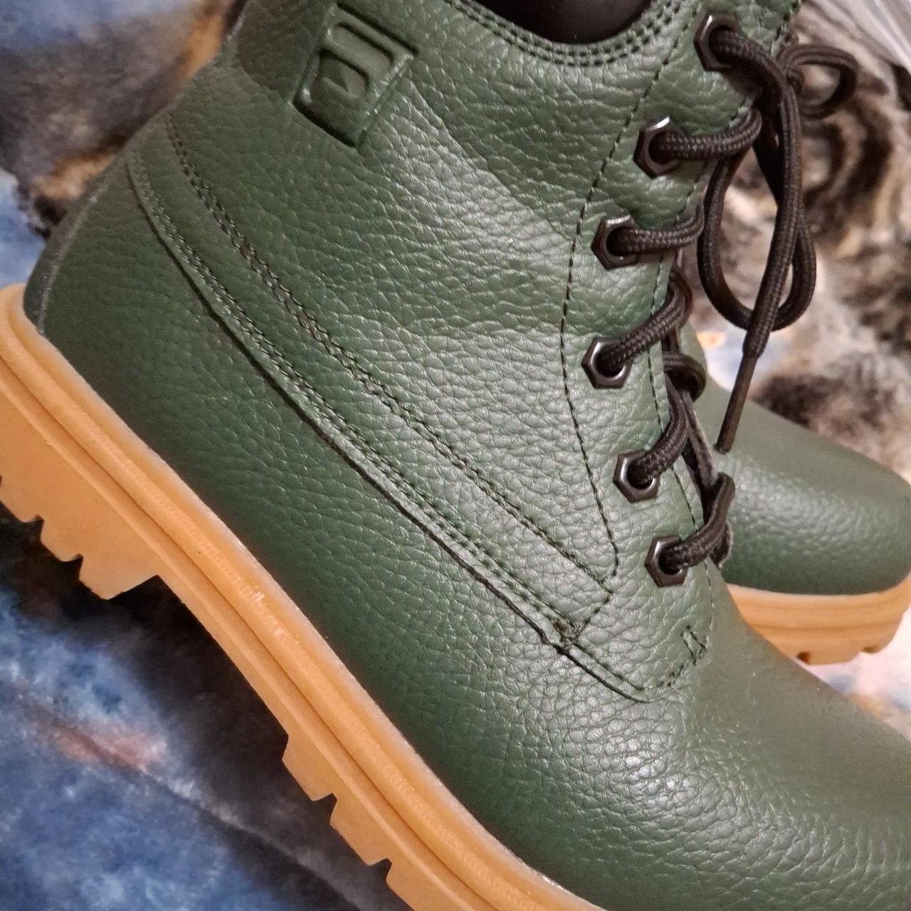 Filas Green Boots Depop