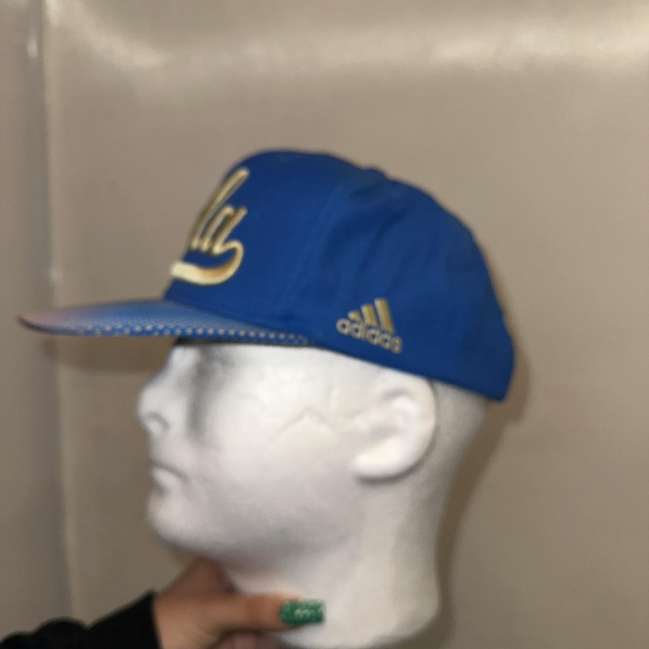 Adidas Men's Gold and Blue Hat Depop