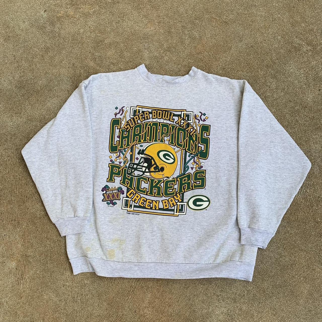 Vintage Detroit lions crewneck sweatshirt heather - Depop