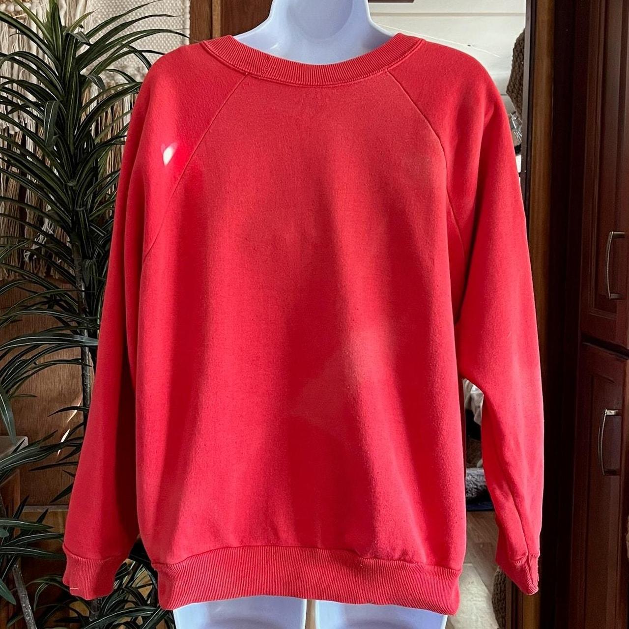 Source Unknown Men's Sweatshirt - Red - S – 90s c… - image 2