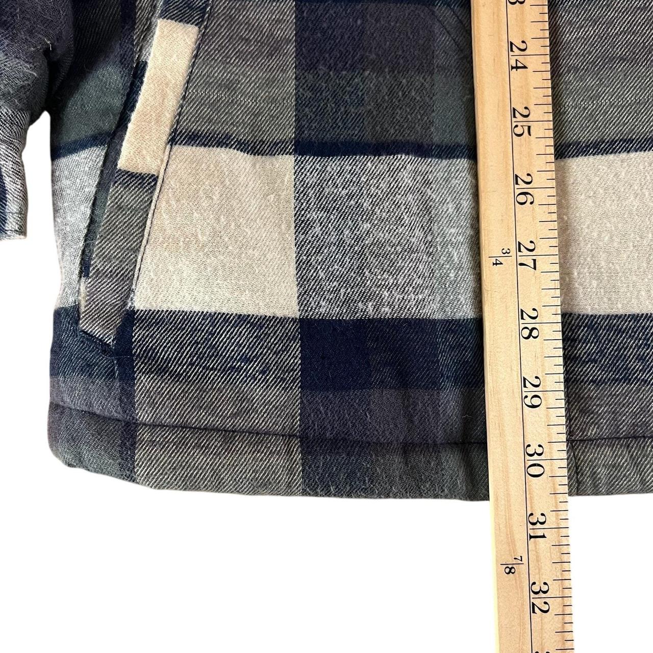 Source Unknown Men's Shacket Jacket - Blue/White … - image 5