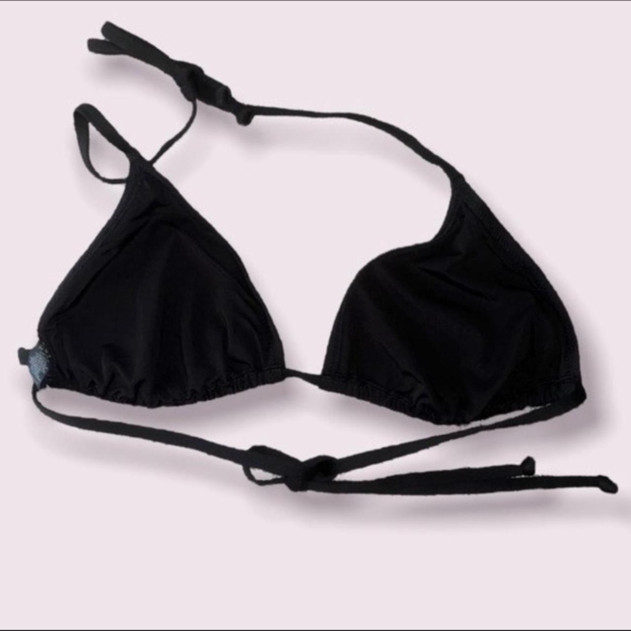 Skims Women's Black Bikini-and-tankini-tops | Depop