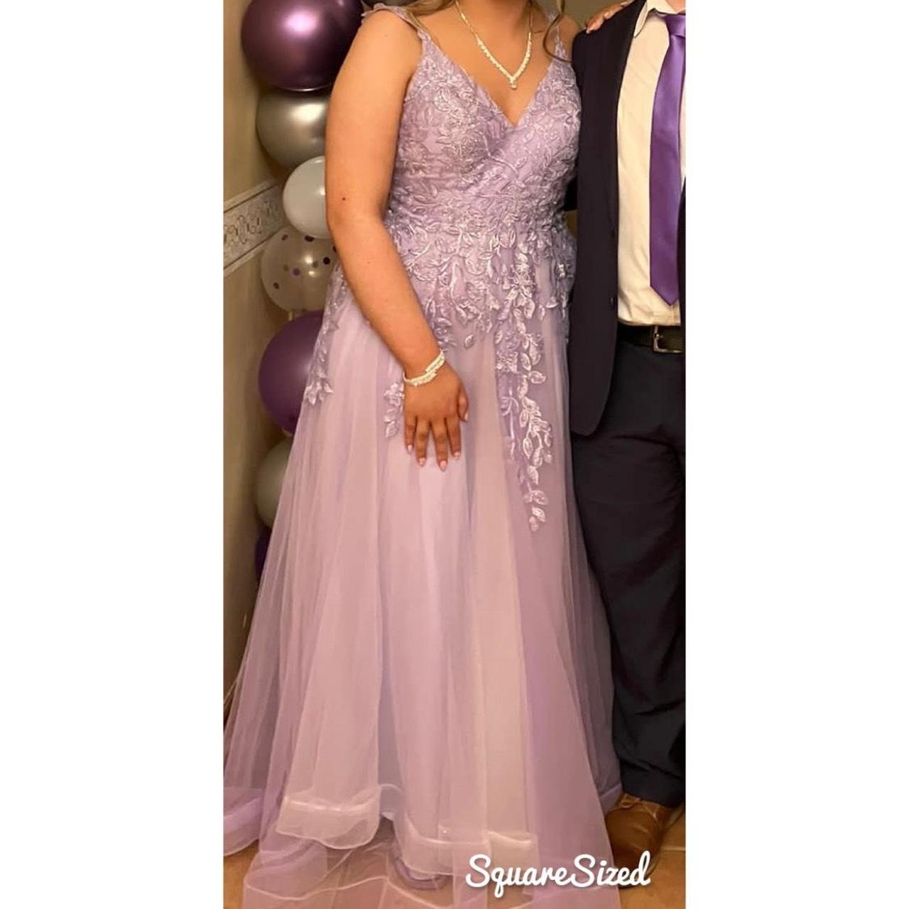 Lilac Floral Debs Dress with pockets from BeFabulous... Depop