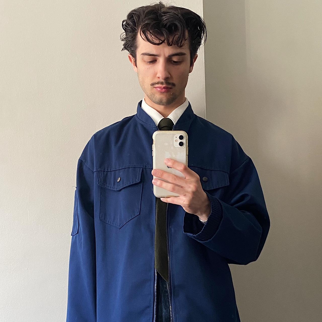 Blue workwear jacket Arco Workwear Depop