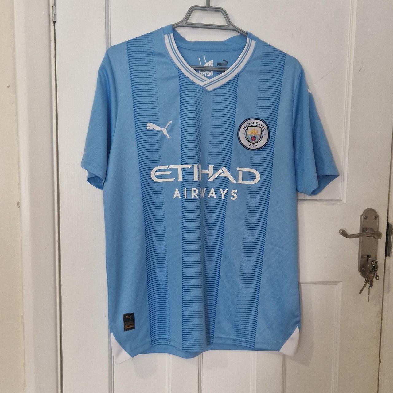 Manchester city 2023-24 home shirt In excellent... - Depop