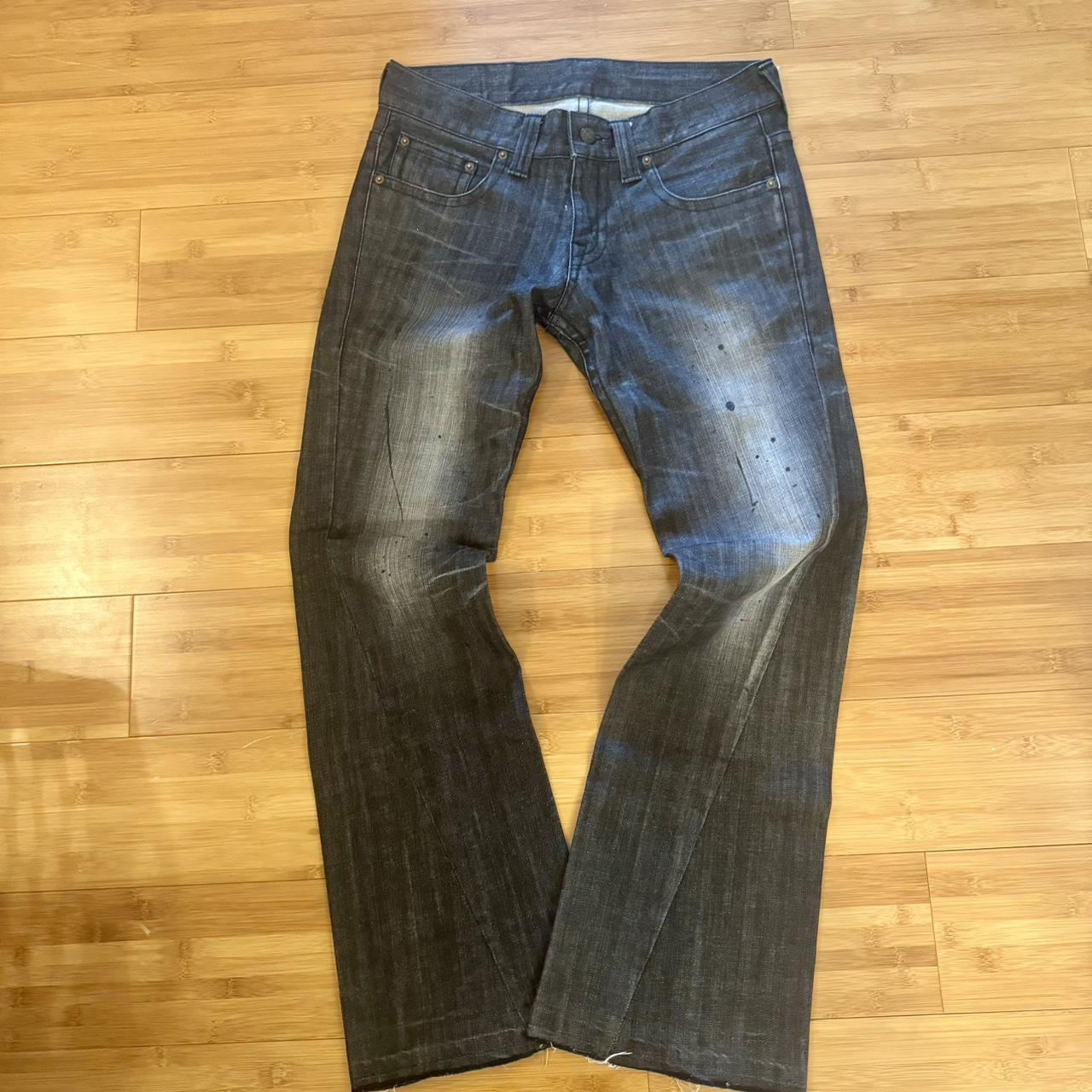 Japanese brand rare tornado mart 3d cut spiral jeans... - Depop