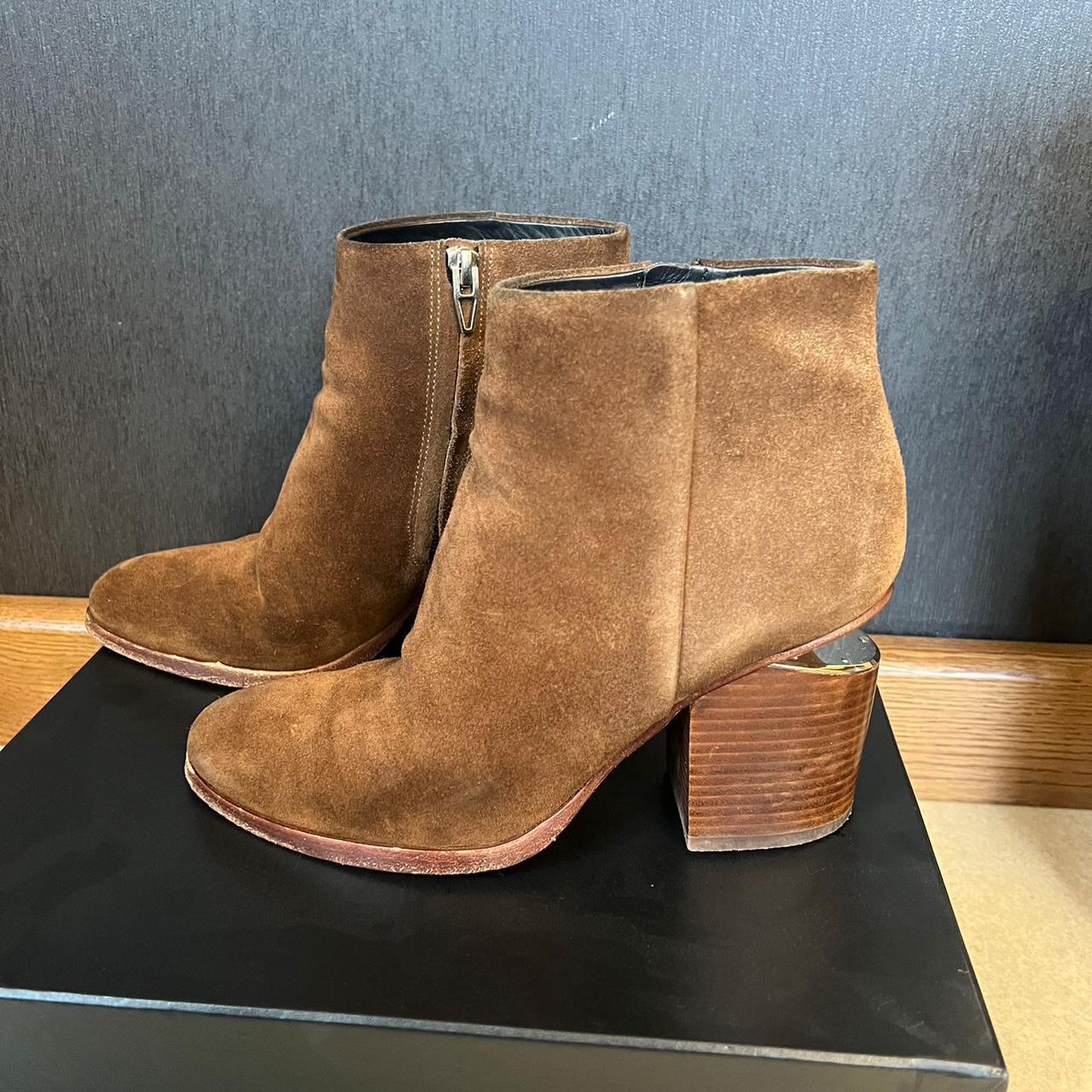 Alexander wang suede boots best sale