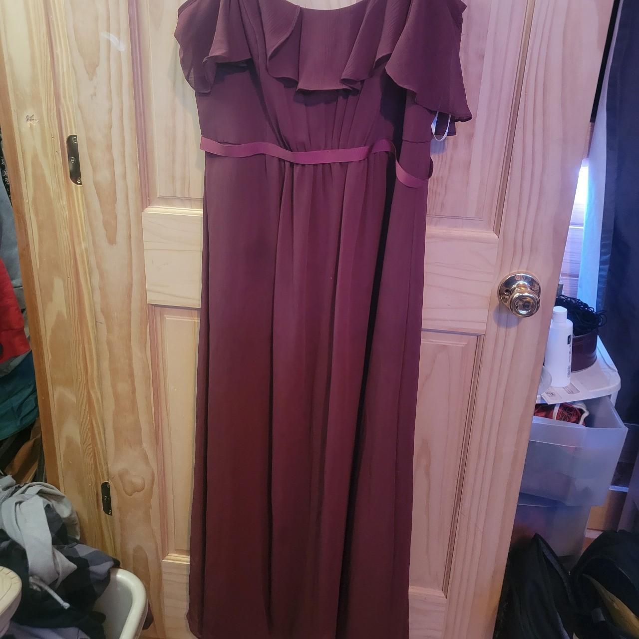 David's bridal maroon hot sale bridesmaid dresses