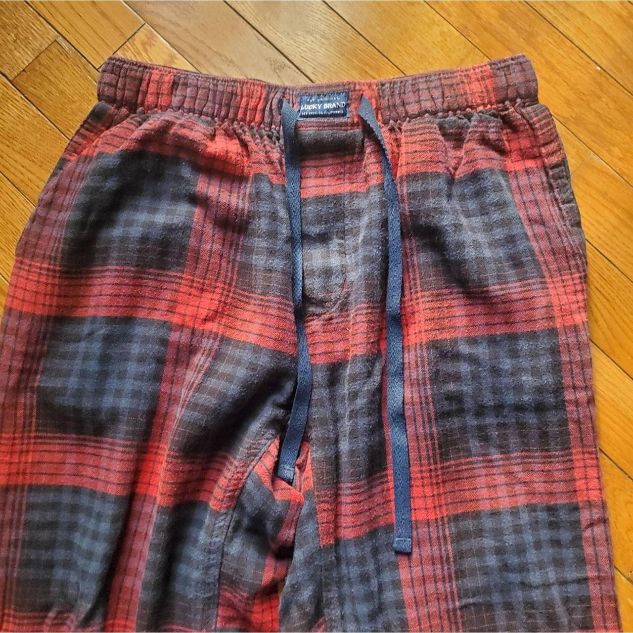 The Original Lucky Brand Small Red and Blue Plaid - Depop