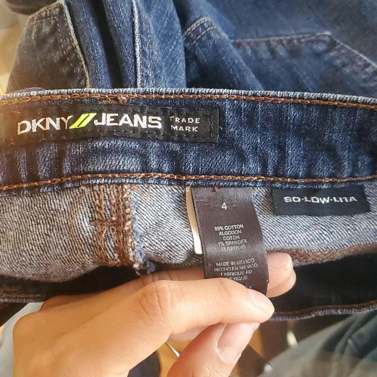 DKNY Jeans Trade Mark So Low Lita Dark Wash Denim - Depop