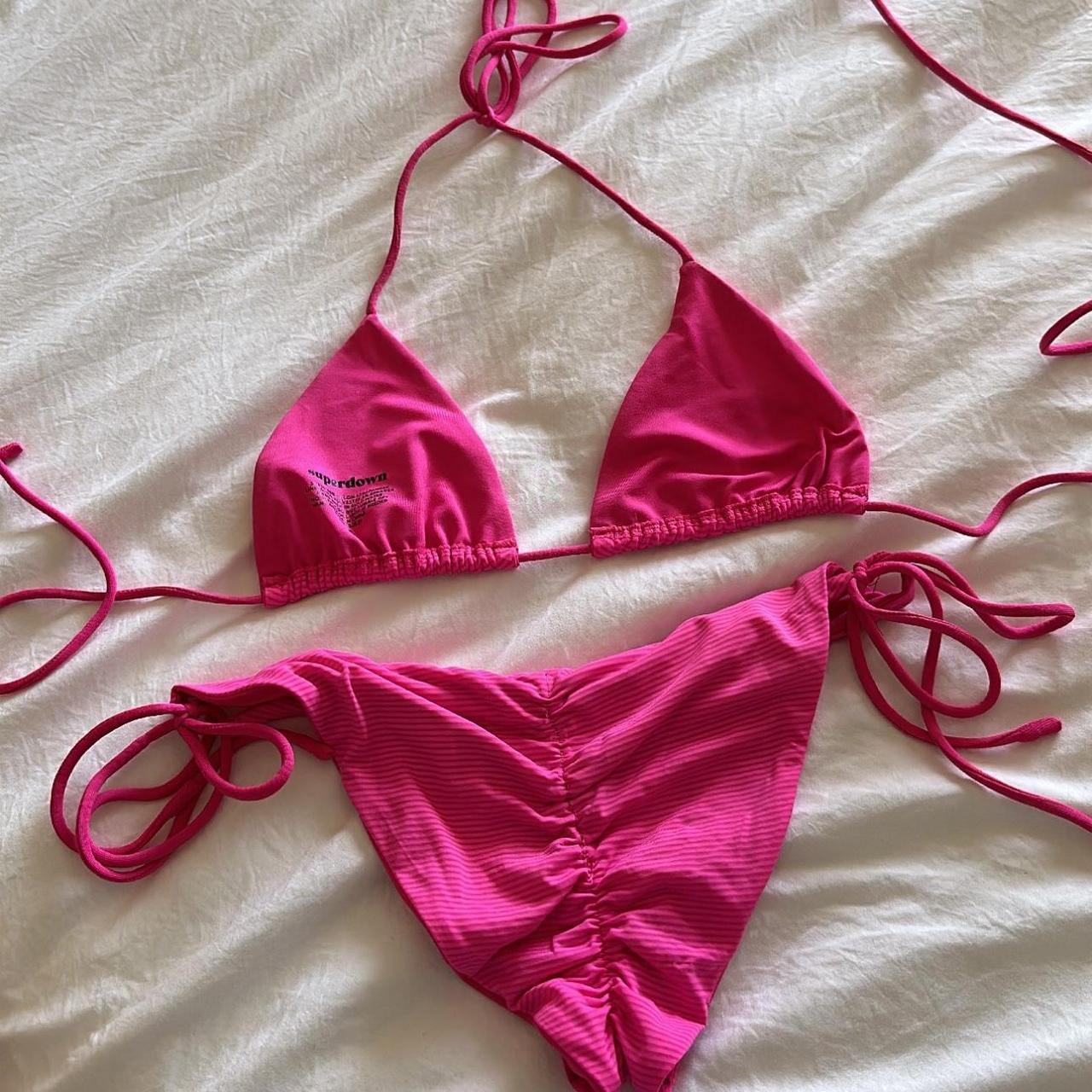 Superdown Revolve Roxy Hot Pink Bikini Top And Depop 