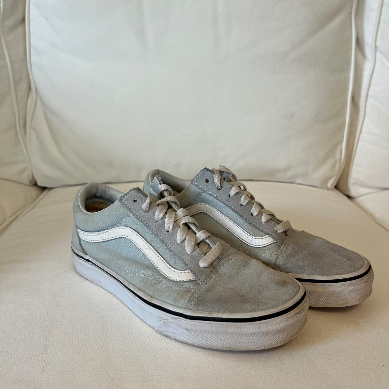 Powder blue vans on sale