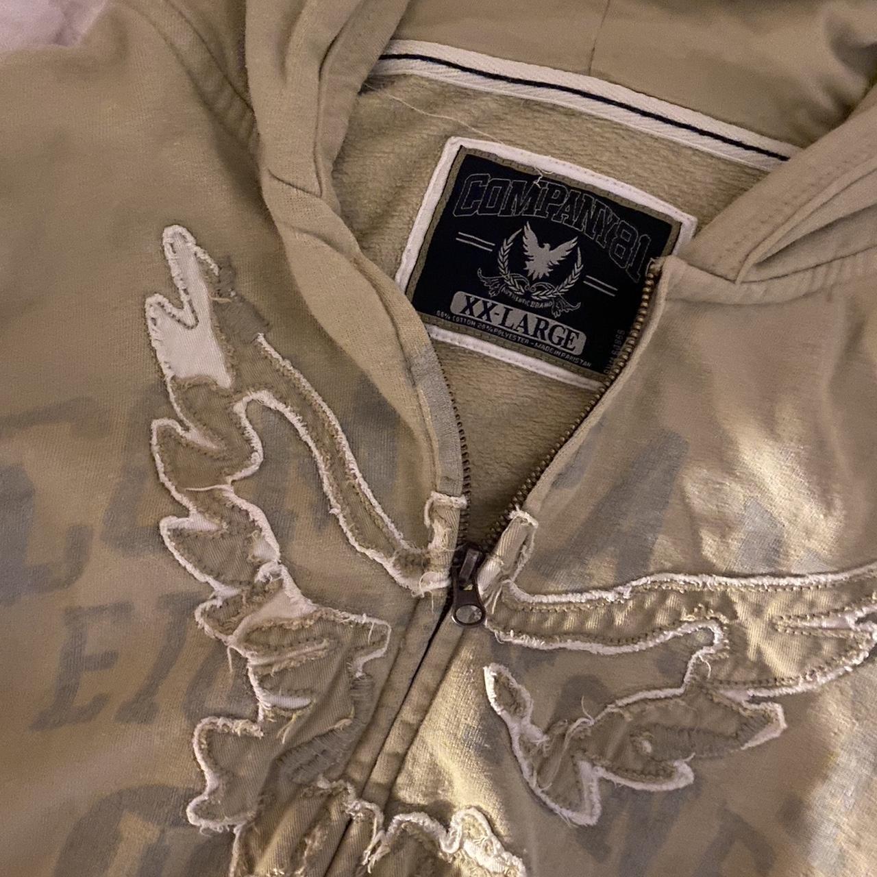 vintage affliction style hoodie size xxl dm for... - Depop