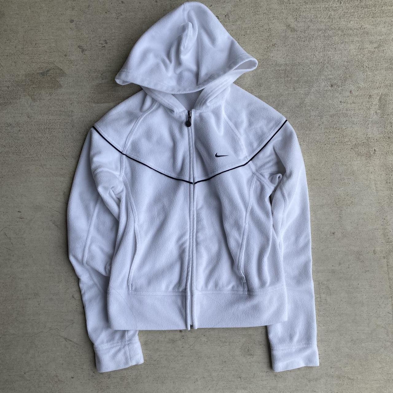 vintage nike fleece zip up jacket women’s size... Depop