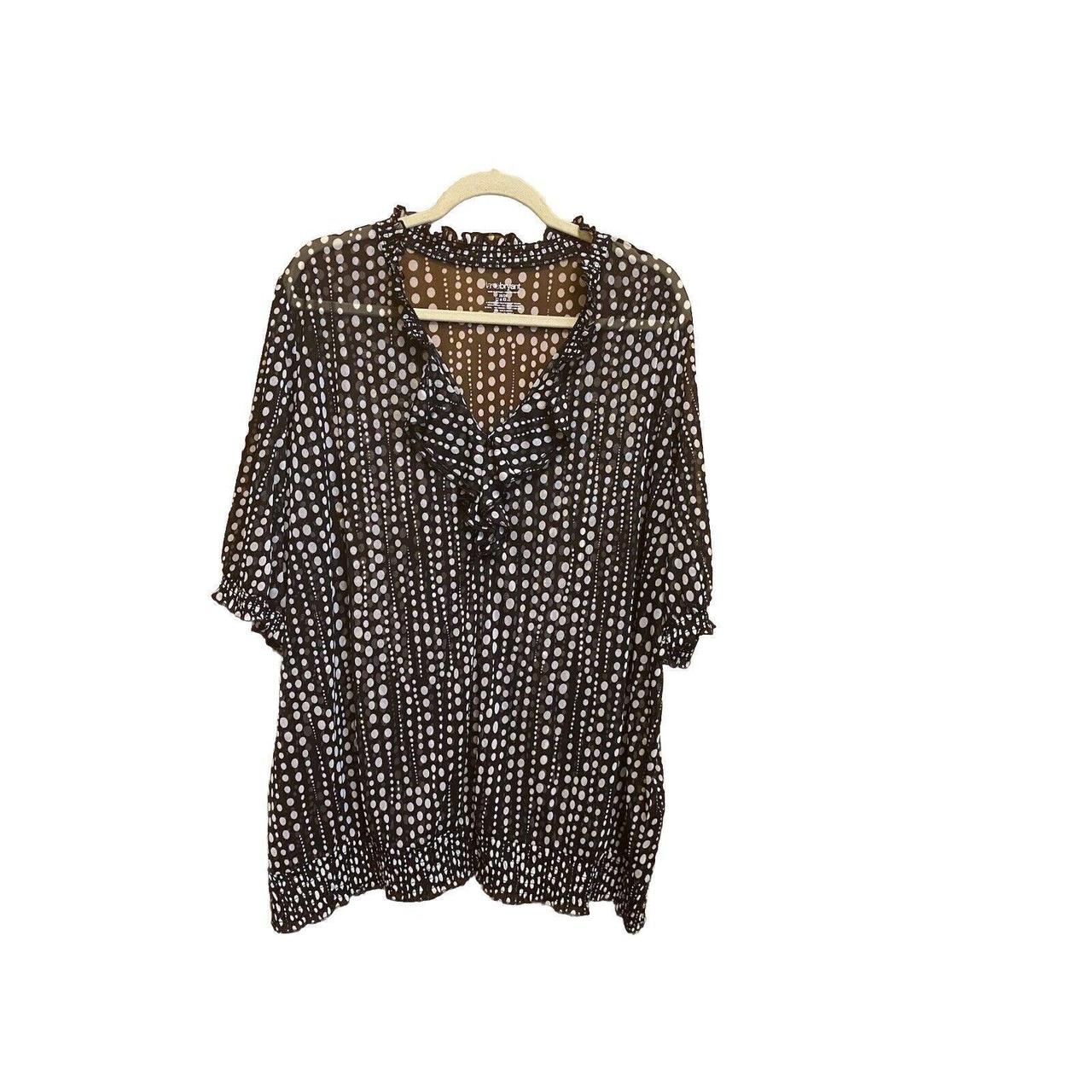 Lane bryant polka dot shirt on sale