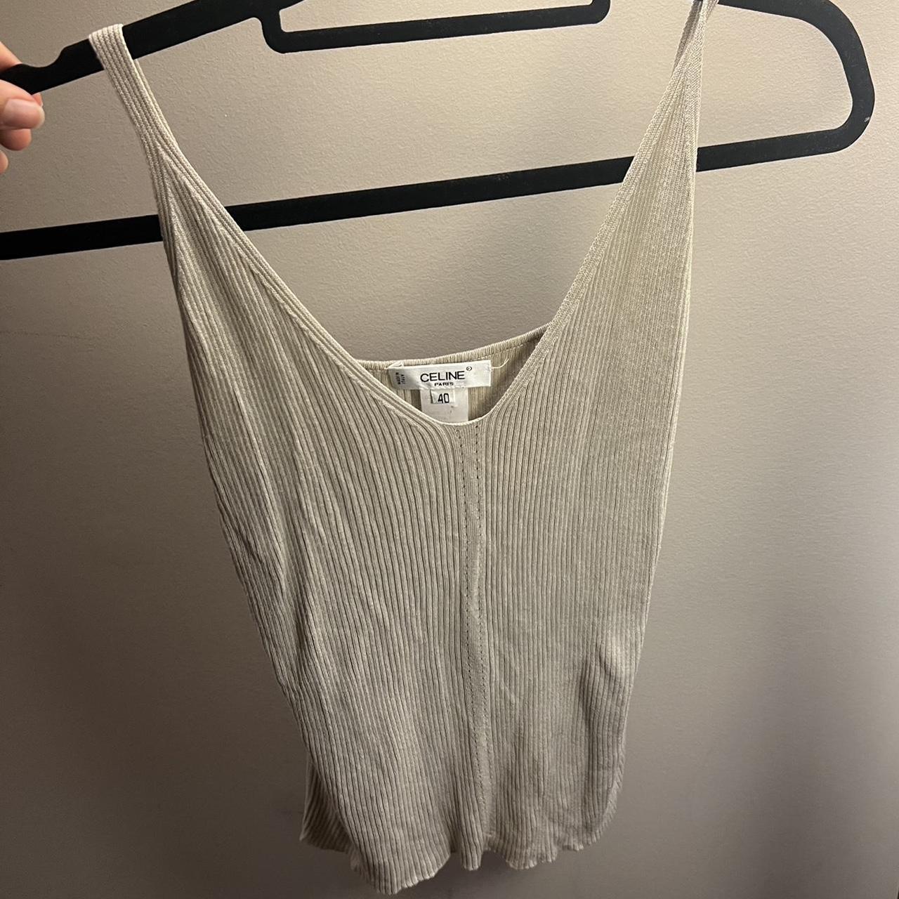 Celine Triomphe Crop top Like New with tags and - Depop
