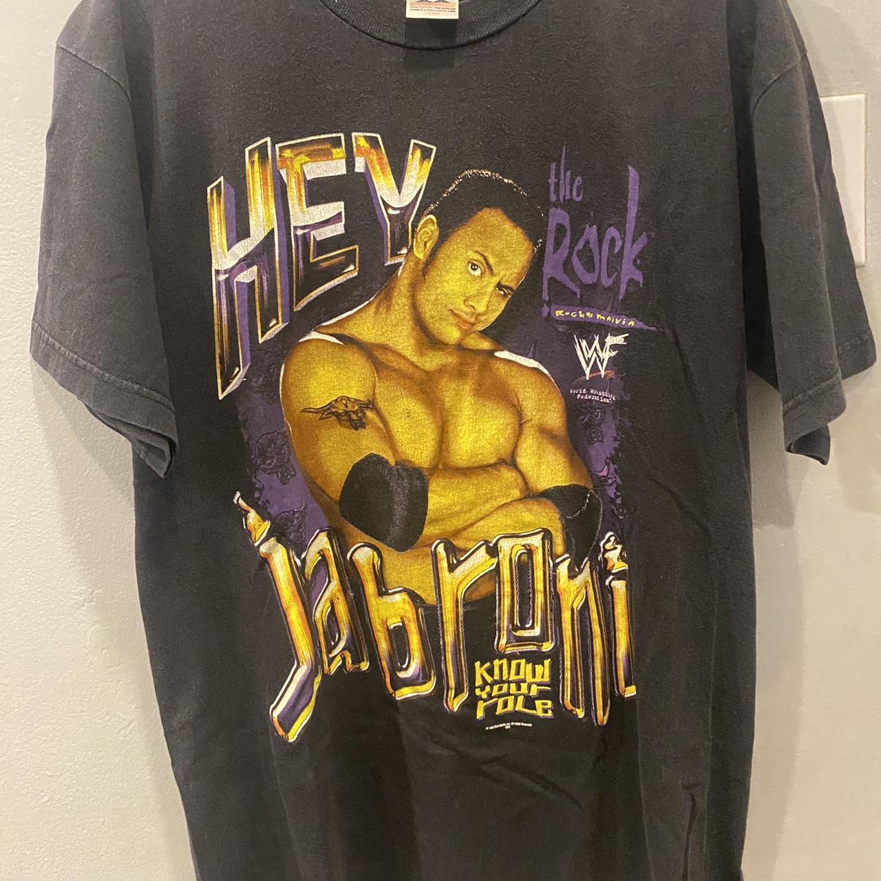 Wwf the Rock vintage shirt dated 97 in excellent | Depop