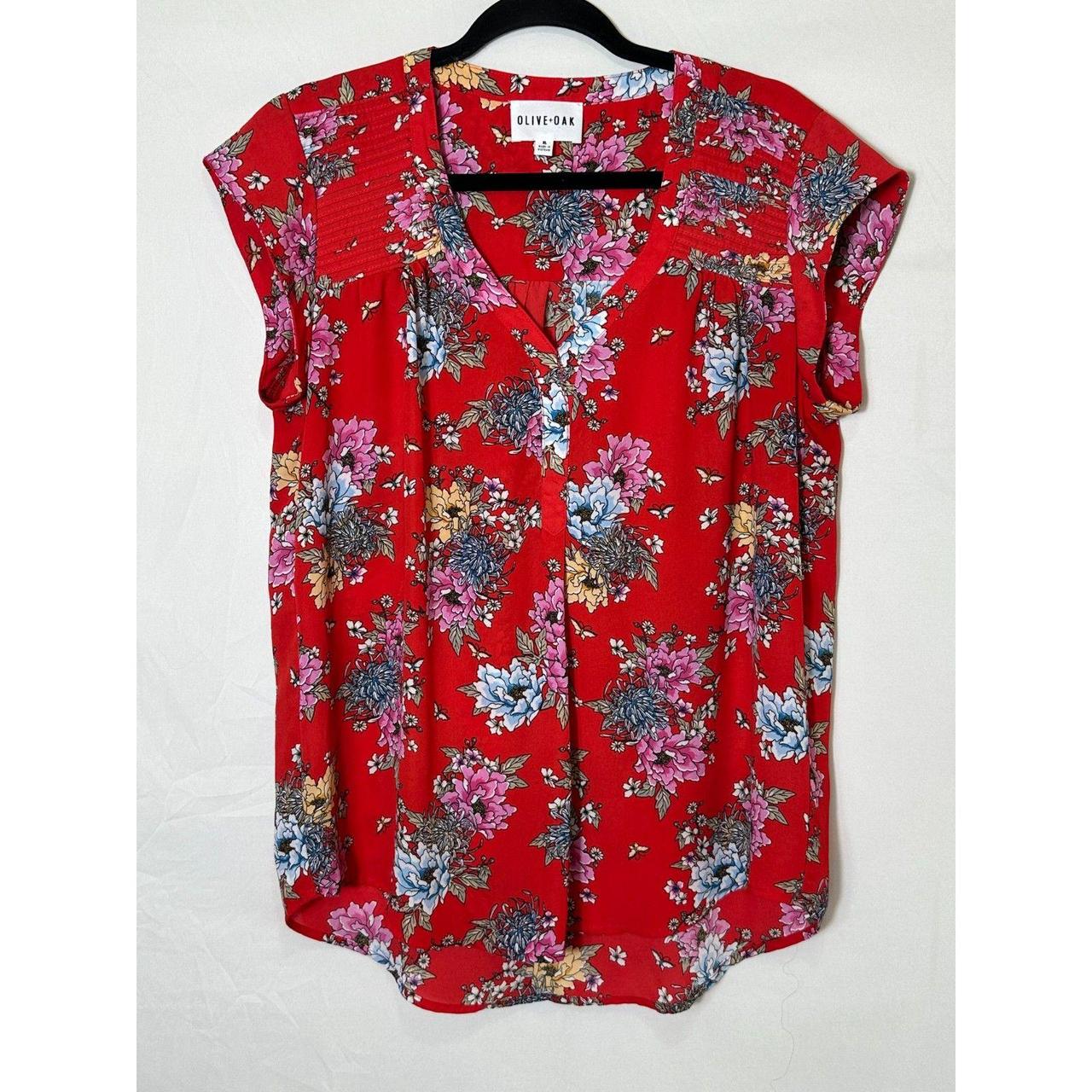 Source Unknown Women's Blouse - Red - XL – Olive … - image 1