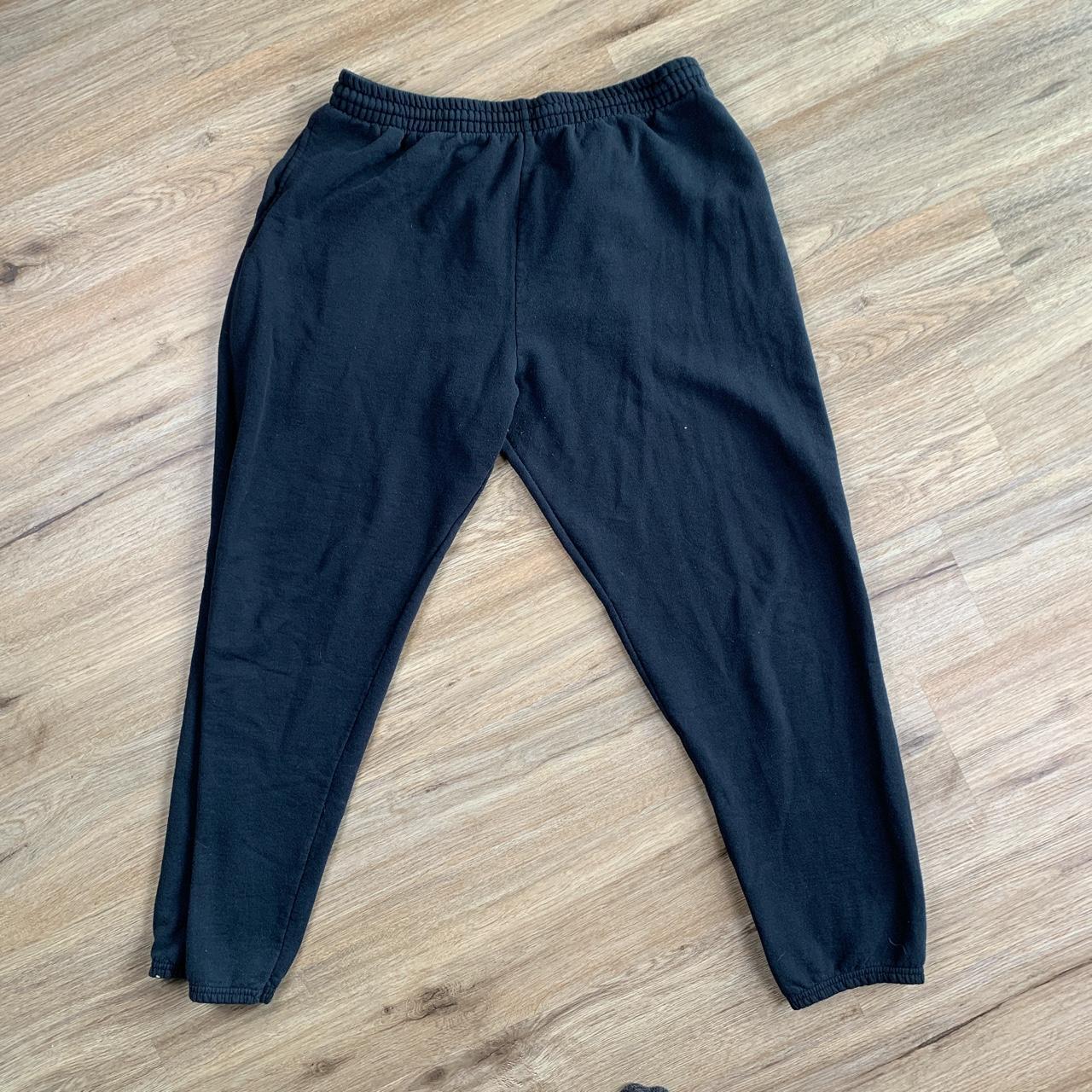 Fruit of the Loom Women's Black Joggers-tracksuits | Depop