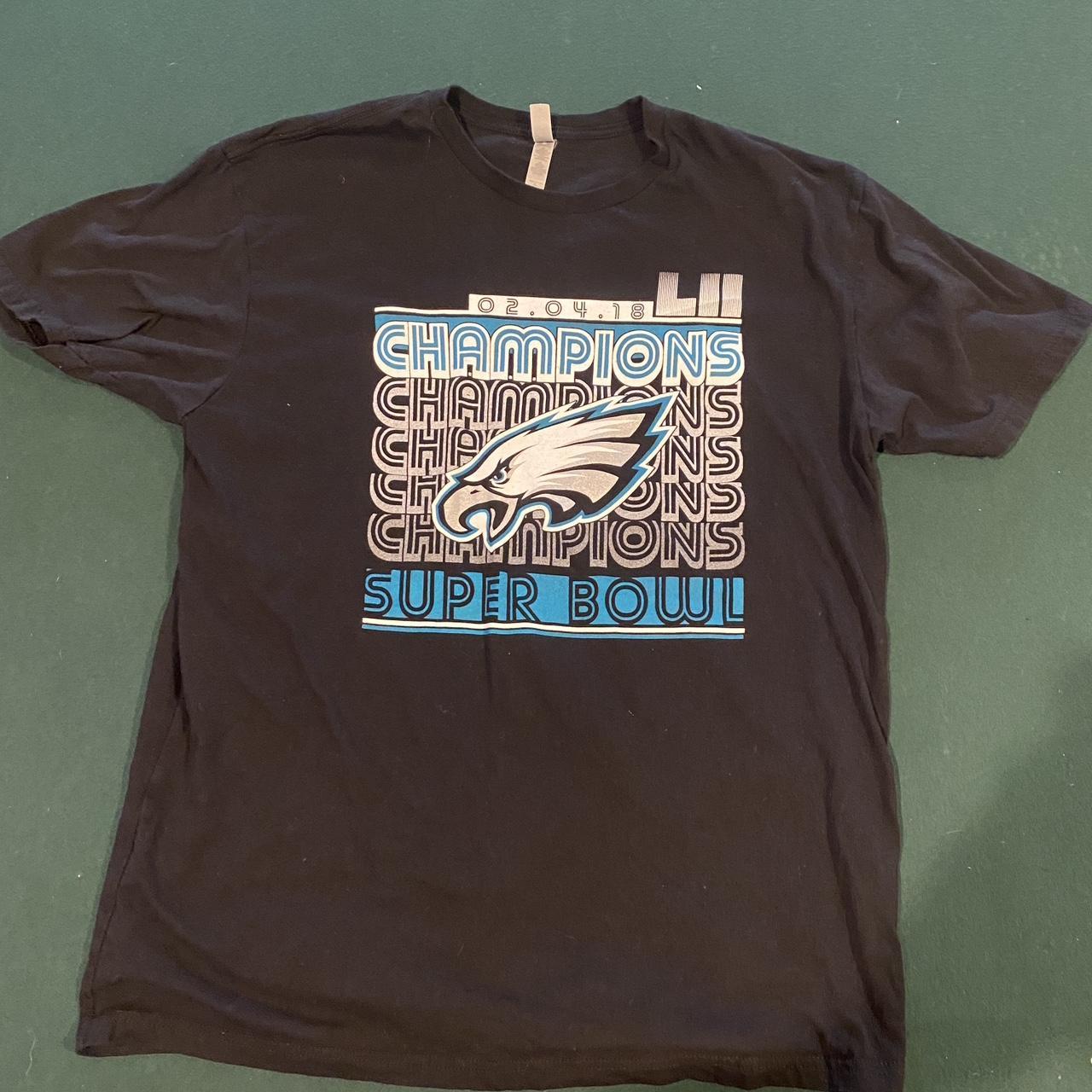 Mens T-Shirt NFL SUPER BOWL LII CHAMPIONS Philadelphia Eagles