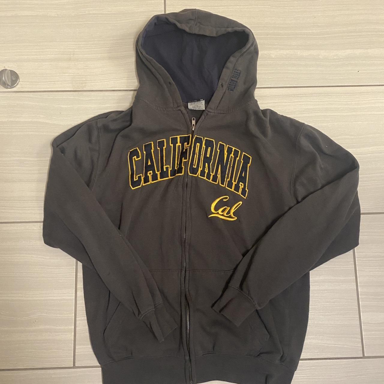Vintage Cal jacket Retro California zip up hooded... - Depop