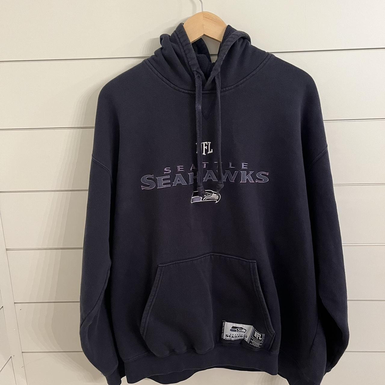 1980s Vintage Seattle Seahawks Sweatshirt Super - Depop