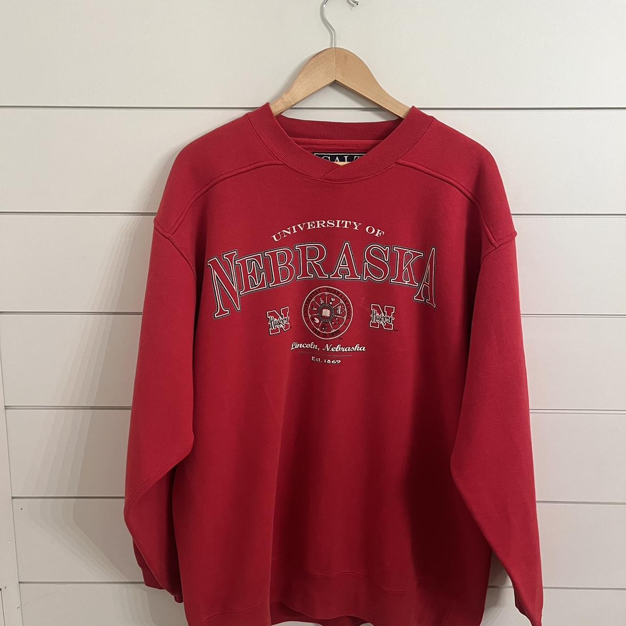 Vintage University of Nebraska Huskers Crewneck.... - Depop